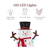 Lighted Pop-Up Snowman Outdoor Christmas Decoration w/ LED Lights