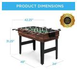 10-in-1 Combo Game Table Set w/ Pool, Foosball, Ping Pong, Chess - 2x4ft