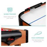 Tabletop Air Hockey Arcade Game Table w/ 2 Pucks, 2 Strikers - 40in