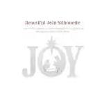 46 in. White Outdoor JOY Christmas Nativity Yard Decor