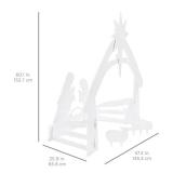 Christmas Nativity Scene Yard Decoration w/ Water Resistant PVC