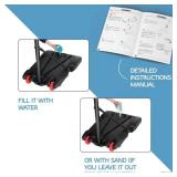 Portable Basketball Hoop for Kids – Height Adjustable 5.9 ft-6.9 ft Portable Basketball Stand Weather Resistant Hoop - Sports Backboard System Stand with Wheels Indoor Outdoor Play