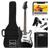 Beginner Electric Guitar Kit w/ Case, 10W Amp, Tremolo Bar - 39in, (Light Damage to Guitar Shown in Pics)