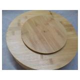 12' Diameter Wood Lazy Susan...