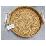 11' Round Woven Tray...