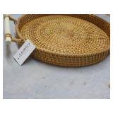 11' Round Woven Tray...