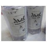 1 9/16 Hole Saw set of 3 and Extra ...