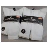 12 pair White Wear Proof Sockings s...