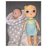 2 Baby Dolls, One is an Anatomically Correct Boy and Baby Alive- Change and Play