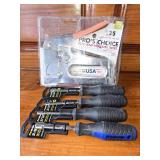 Open Box Stapler and 4 Nut Drivers