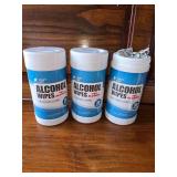 Alcohol Wipes, 3 NEW Containers