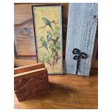 Bird Wall Hanging, Coat Hook, Napkin Holder