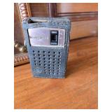 Two OLD Radios and a Little Boy with Puppy Print