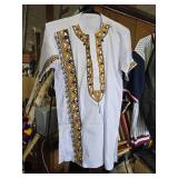 Traditional African Shirt Zabuni Embroidered Design
