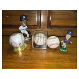 Baseball Lot, Bobble Heads, and Signed Balls