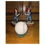 Baseball Keepsake, and 2 Little Boy Figures