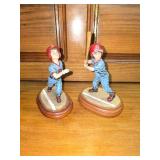 Baseball Keepsake, and 2 Little Boy Figures