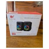 OROW Colorful LED 2.0 Speaker Computer NEW OPEN BOX