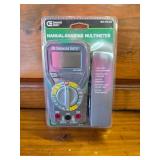 Commercial Electric Manual Ranging Multimeter NEW