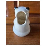 Panda Candle Holder, 3 Small Chinese Trays, 3 Chinese Fans