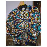 3X African Print Ankara Print Design Bomber Jacket Jantoco