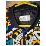 3X African Print Ankara Print Design Bomber Jacket Jantoco