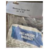 Lot of Garage Items, Cargo Net, Socket Set, Nails, Razor Blades