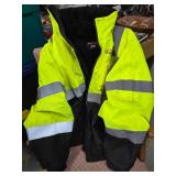 Radwear Reflective Coat, XL Removable Liner. Does Have A Company Name,