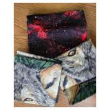 Wolf Fabric and Red Galaxy Fabric