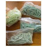 Strings of Beads 4 Shades of Green- Crafting