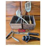 Misc Kitchen Tools and Two Deco Boxes