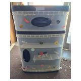 Plastic Storage Organizer One Drawer, One Cubby