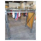 Heavy-Duty Rolling Clothing Rack