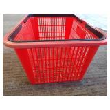 (12) Shopping Baskets in Wire Holder