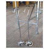 (2) Adjustable Clothing Display Hooks