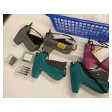 (5) Pricing Guns with Extra Needles & Fasteners