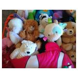 Large Lot of Plushes & Dolls