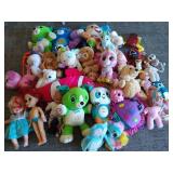 Large Lot of Plushes & Dolls