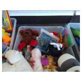 (3) Bins of Toys & Plushes