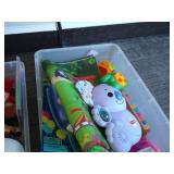 (3) Bins of Toys & Plushes