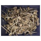 Rolling Wire Display Rack with Tote of Hooks