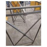 Heavy-Duty Rolling Clothing Rack - No Glass Top