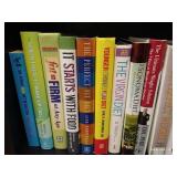 (3) Shelves of Fiction & Nonfiction Books