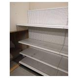 (2) Connected Display Shelving Units