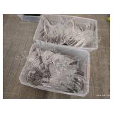 (2) Totes of Clothing Hangers