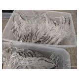 (2) Totes of Clothing Hangers