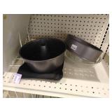 Contents of Shelves - Kitchen Items in Round, 17 Gallon, Rope-Handled Tub