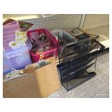 Contents of Shelves - Home Decor, Gift Bags, Crafting, Knitting Needles, Etc.