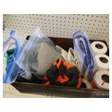 Contents of Shelves - Home Decor, Gift Bags, Crafting, Knitting Needles, Etc.