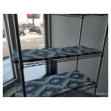 (1) 4-Shelf Metal Rack